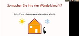 Vortrag: Energiewende in den eigenen 4 Wänden