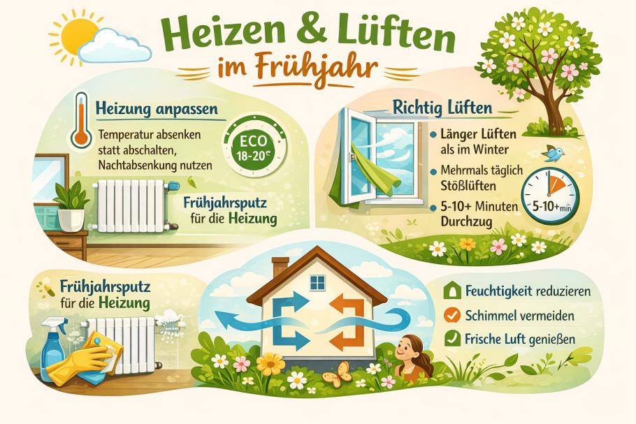 Frühlingsfit Heizen und Lüften: Die Energieagentur berät